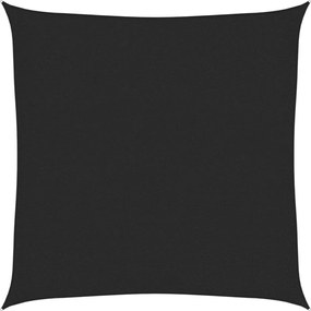 vidaXL Pânză parasolar, negru, 2,5x2,5 m, HDPE, 160 g/m²