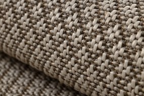 Covor sisal Floorlux 50002 Romburi şampanie si taupe