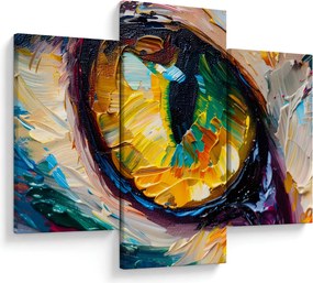 Tablou - Ochi de pisică Pictură (90x60 cm)