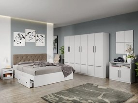Set mobila dormitor complet Alb Levi C13