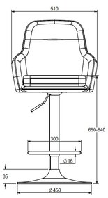 Scaune de bar verzi 2 buc. (înălțime șezut 69 cm) Avola – Unique Furniture