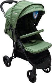Carucior nou nascuti 2 in 1 BABY CARE™ PRO YK78, Pozitie somn, Spatar reglabil in 7 trepte, Frana picior, Pliabil, Verde Kaki
