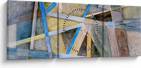 Tablou - Abstract (cu ceas) (90x30 cm)