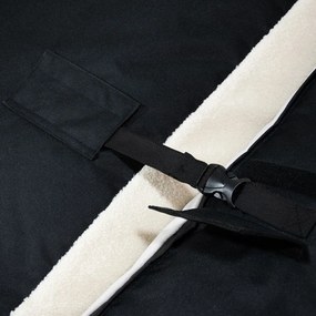 Fotoliu bean bag crem cu tapițerie din țesătură bouclé Mass – SLOWDOWN