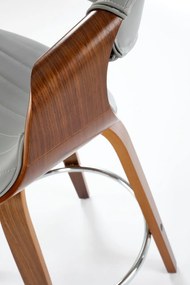 Scaun de bar H123 gri/nuc