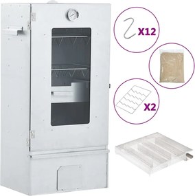 vidaXL Afumătoare cuptor/grătar, generator fum rece, oțel galvanizat