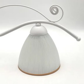 Lustră pe lanț RETRO 2xE27/60W/230V alb mat