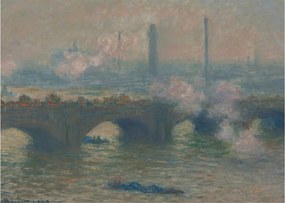 Tablou - Claude Monet, Waterloo Bridge, Gray Day, reproducere (70x50 cm)