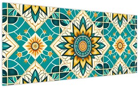 Tablou - Model turcoaz (120x50 cm)