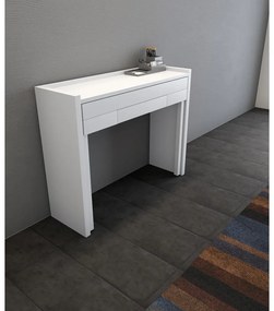 Birou cu blat alb 36x110 cm Mel - Woodman