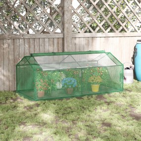 Outsunny Mini sera gradina pentru plante, sera Mica pentru Gradina pe 2 Nivele, pentru legume, fructe din PE, Verde | Aosom Romania
