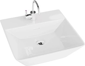 Lavoar pe blat Rune Eskil dreptunghiular 42 cm alb lucios