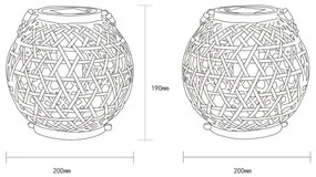 Corp de iluminat LED solar Globo 36659 LED/0,02W/3V IP44