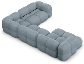 Colțar albastru deschis (cu colț pe partea dreaptă/în formă de "U") Loretto – Cosmopolitan Design