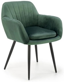 Scaun de bucaterie Shani, verde/negru