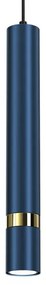 Lustră suspendată pe cablu JOKER 1xGU10/25W/230V, albastru/auriu