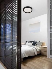 Plafoniera LED design circular KOI neagra