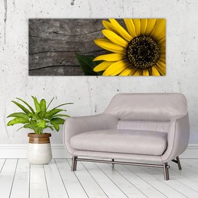 Tablou - Floare de floarea soarelui (120x50 cm)