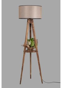 Lampadar TRIPOD 1xE27/60W/230V bej/maro