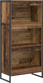 vidaXL Dulap pentru cărți Lemn Vechi 80 x 30 x 155 cm Lemn compozit