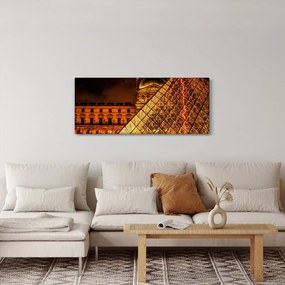 Tablou cu Louvre la Pris (120x50 cm)