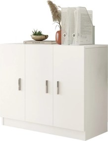 Comoda 956LCS1503, alb, PAL melaminat, 89x38x74 cm