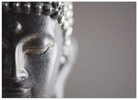 Tablou pe sticlă - Statuia lui Buddha (70x50 cm)