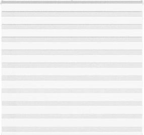 vidaXL Jaluzea tip zebra alb lățime țesătură 150,9 cm poliester