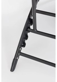 Șezlong de grădină gri antracit din metal Taylor – Bizzotto