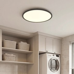 Panou LED inteligent negru 60cm incl. LED Dim to Warm cu telecomandă - Knob