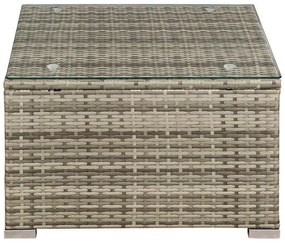 Jusky Set ratan de gradina Punta Cana L - perne gri/antracit
