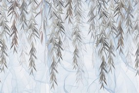 Tablou - Crenguțe de salcie fundal albastru (90x60 cm)