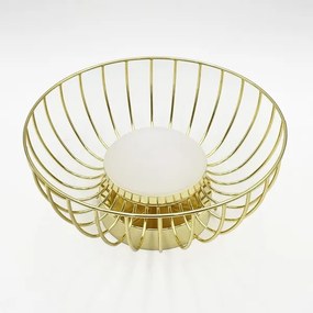 Plafonieră LED BETSY, 12 W / 230 V, Ø 25 cm, aurie