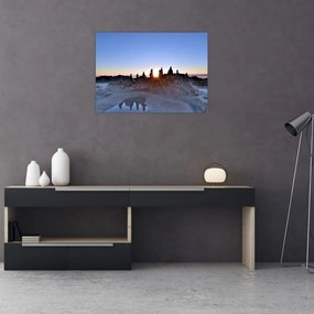 Tablou pe sticlă cu scenerie de nisip (70x50 cm)