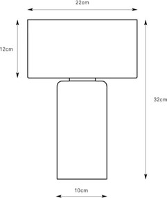 Markslöjd 109144 - Lampă de masă CORIN 1xE27/60W/230V crom lucios