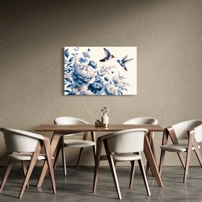 Tablou - Colibri deasupra florii (90x60 cm)