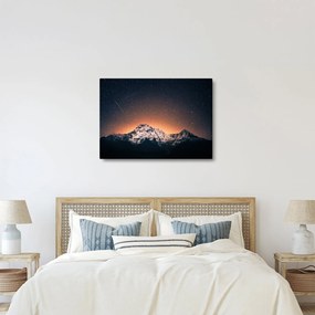 Tablou cu cerul nocturn și munți (70x50 cm)