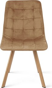 Scaun de dining CIEZA VELVET, maro
