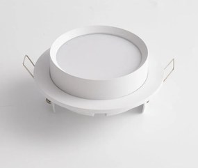 Spot incastrabil design tehnic Loop alb