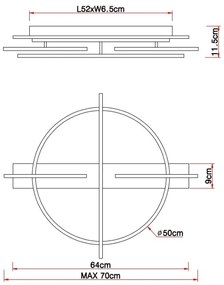 Plafonieră BEATRIX LED/44W/230V Globo 67295D1