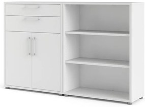 Bibliotecă modulară albă 178x113 cm Prima – Tvilum