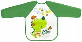 BocioLand Şorţ, cu maneca lunga impermeabil bavetă, Dino, verde