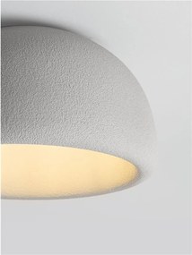 Lustra aplicata tavan cu textura granulata Davo 43cm, gri piatra