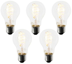 Set de 5 becuri LED inteligente E27 A60 4.9W 380lm 2700K