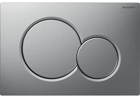 Placuta dubla actionare Geberit Sigma 01, crom mat lacuit, Easy to Clean - GEB115.770.JQ.5