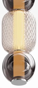 Pendul LED design modern decorativ Drop crom