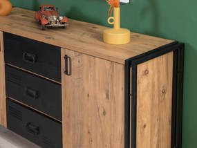 Mobilier living Cosmopolitan 26 (Pin atlantic + Negru). 1089255
