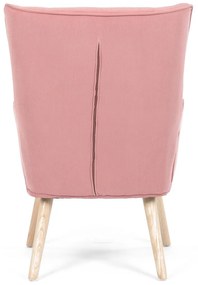 Fotoliu cu spătar înalt PINK2, roz