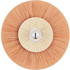 Aplica de perete cu design texturat Nora caramiziu/ natur