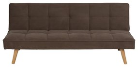 Canapea maro extensibilă cu tapițerie din chenille 175 cm – Ixia